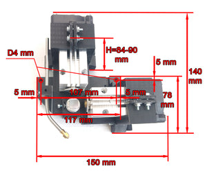 15 watt (15000 mw) DUOS DIY real rated power output laser module. A DIY version - light and compatible with all frames.