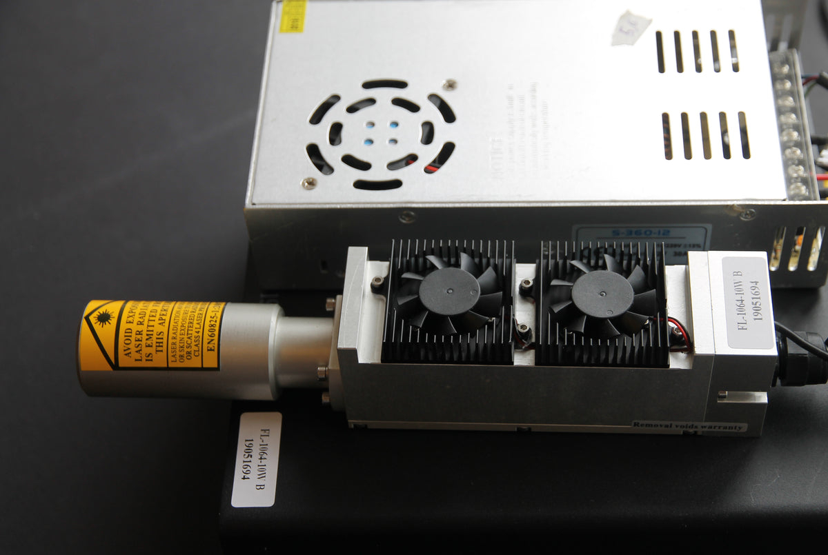10 watt DPSS (impulse, Nd:YAG) laser 1064 nm (NIR) attach high