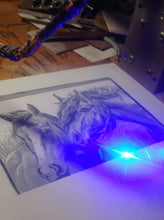 Load image into Gallery viewer, 10 Watt (10000 mw) "DeLux" real rated power output laser head for your 3D printer / CNC machine / engraving frame.