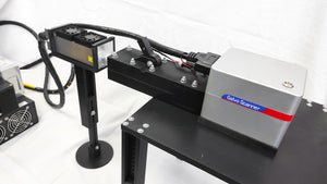An Endurance DIY marking machine with 4 / 10 / 30 / 50 watt DPSS / Fiber (Raycus) laser modules with a Sino Galvo head.