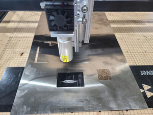 10 watt DPSS infrared laser attachment for metal marking and metal cutting.