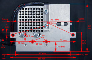 The Endurance 15 (15000 mW) watt "Duos" laser beam head. Version 1.0