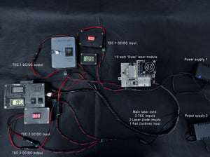 The Endurance 15 (15000 mW) watt "Duos" laser beam head. Version 1.0