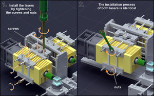 An Endurance laser beam combiner system - combine any diode lasers and get 2x power!