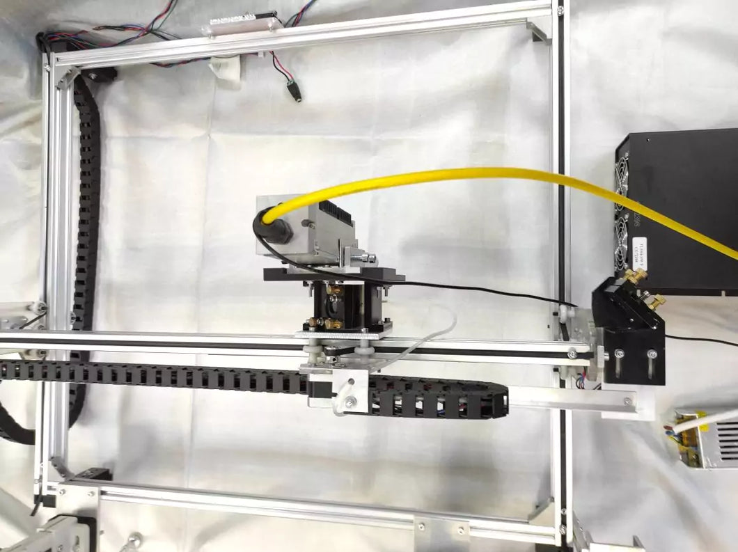 An Endurance universal multi (3 lasers on one frame) + Co2 galvoscanner laser engraving machine