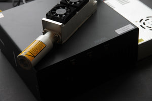 10 watt DPSS infrared laser attachment for metal marking and metal cutting.