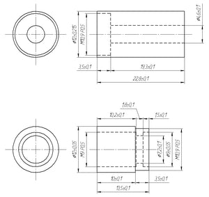 Aluminum LD housing. Compatible with TO5 / TO9 / TO18