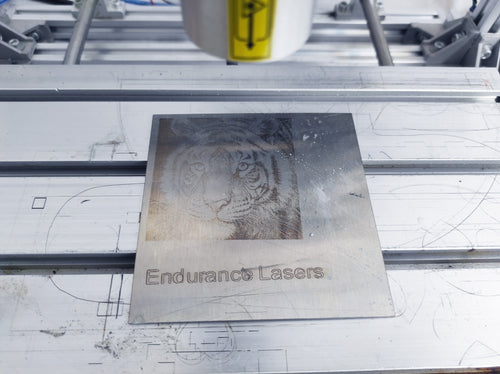 An Endurance DPSS impulse 532 nm green laser attachment for 3D printes, engraving, marking and research.