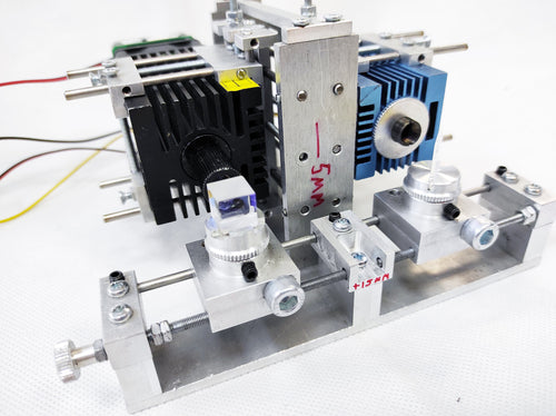 An Endurance laser beam combiner system - combine any diode lasers and get 2x power!